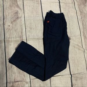 NEW XS DICKIES NAVY BLUE SCRUB PANTS